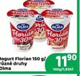 Brněnka OLMA Jogurt Florian různé druhy nabídka