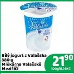 Bílý jogurt z Valašska Mlékárna Valašské