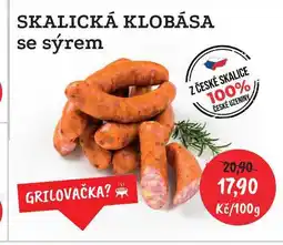 RABBIT řeznictví SKALICKÁ KLOBÁSA se sýrem 100g nabídka