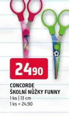 Terno CONCORDE ŠKOLNÍ NŮŽKY FUNNY 1 ks 13 cm nabídka