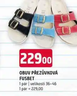 Terno OBUV PŘEZŮVKOVÁ FUSBET 1 pár velikosti 36-46 1 pár nabídka