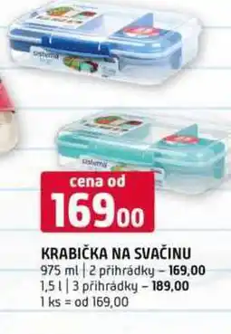 Terno KRABIČKA NA SVAČINU 975 ml 2 přihrádky nabídka