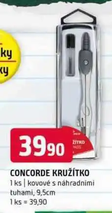 Terno CONCORDE KRUŽÍTKO 1 ks kovové s náhradními tuhami, 9,5cm nabídka