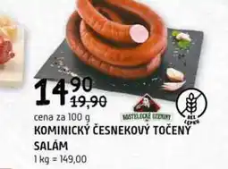 Terno KOMINICKÝ ČESNEKOVÝ TOČENÝ SALAM 100g nabídka