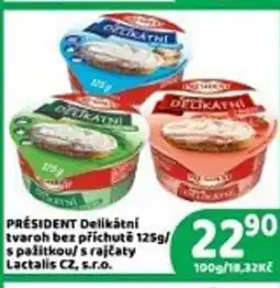 Brněnka PRÉSIDENT Delikátní nabídka