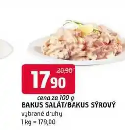 Terno Bakus salát bakus sýrový 100g vybrané druhy nabídka