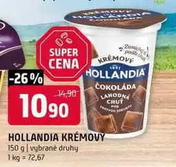 Terno HOLLANDIA KRÉMOVY 150 g vybrané druhy nabídka