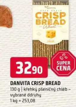 Terno DANVITA CRISP BREAD 130 g křehký pšeničný chléb vybrané ddruhy nabídka