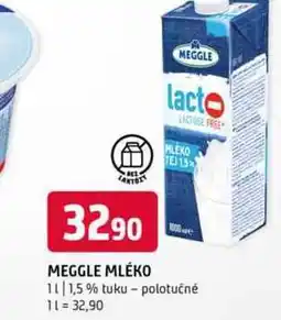 Terno MEGGLE MLÉKO 1,5% tuku polotučné 1l nabídka