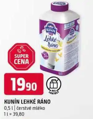 Terno KUNÍN LEHKÉ RÁNO 0,5l čerstvé mléko nabídka