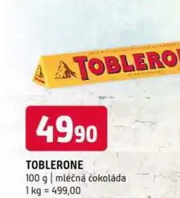 Terno TOBLERONE 100 g mléčná čokoláda nabídka