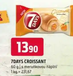Terno 7DAYS CROISSANT 60 g s meruňkovou náplní nabídka