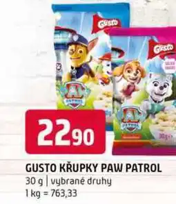 Terno GUSTO KRUPKY PAW PATROL 30 g vybrané druhy nabídka