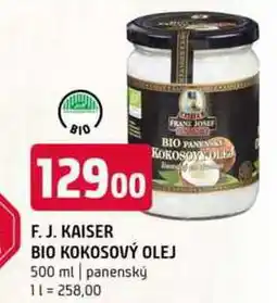 Terno F. J. KAISER BIO KOKOSOVÝ OLEJ 500 ml panenský nabídka