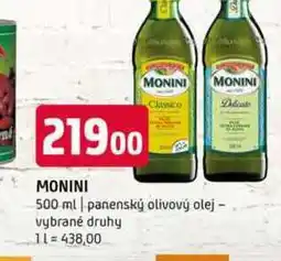Terno MONINI 500 ml panenský olivový olej vybrané druhy nabídka
