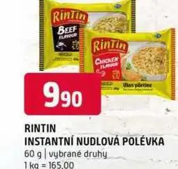 Terno RinTin INSTANTNÍ NUDLOVÁ POLÉVKA 60 g vybrané druhy nabídka