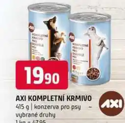 Terno AXI KOMPLETNÍ KRMIVO 415 g konzerva pro psy vybrané druhy nabídka