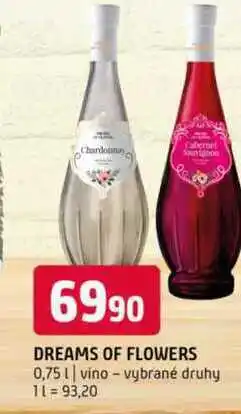 Terno DREAMS OF FLOWERS 0,75l vino vybrané druhy nabídka