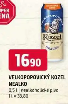 Terno Velkopopovický Kozel nealko 0,5l nabídka