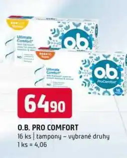 Terno O.B. PRO COMFORT 16 ks tampony vybrané druhy nabídka