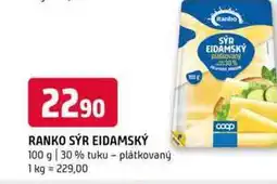Terno RANKO SÝR EIDAMSKÝ 100 g 30% tuku plátkovaný nabídka
