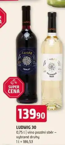 Terno LUDWIG 30 0,75l vino pozdní sběr vybrané druhy nabídka