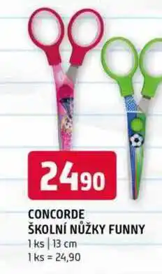 Terno CONCORDE ŠKOLNÍ NŮŽKY FUNNY 1 ks 13 cm nabídka