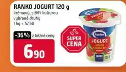 Terno RANKO JOGURT 120 g krémový, s BiFi kulturou vybrané druhy nabídka