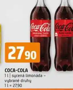 Terno Coca-Cola 1l sycenȧ limonáda vybrané druhy nabídka