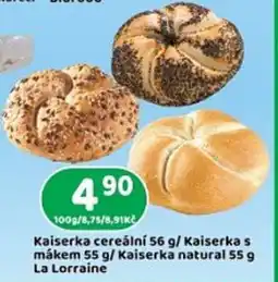 Brněnka Kaiserka cereální Kaiserka s mákem/ Kaiserka natural nabídka