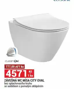 Merkury Market Závešná wc mísa city oval nabídka