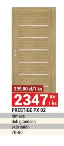 Merkury Market Prestige px 02 rámové dub grandson sklo satén nabídka