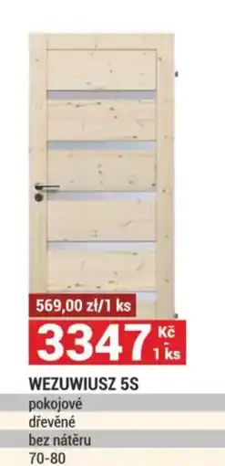 Merkury Market Wezuwiusz 5s pokojové dřevěné bez nátěru nabídka