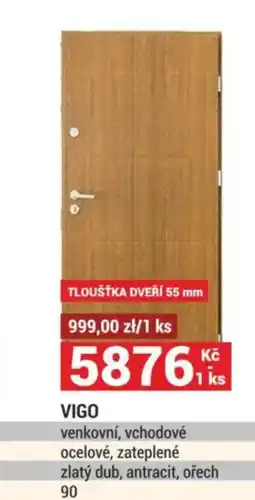 Merkury Market VIGO venkovní, vchodové ocelové, zateplené nabídka