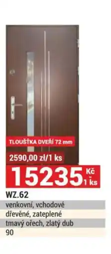 Merkury Market Wz.62 venkovní, vchodové dřevěné, zateplené nabídka
