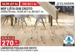 Merkury Market Laminátová podlaha dub cresto nabídka