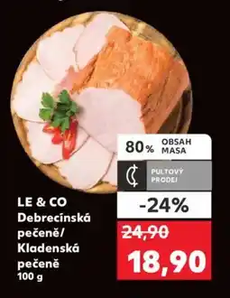 Kaufland Le & co debrecínská pečeně/ kladenská pečeně nabídka