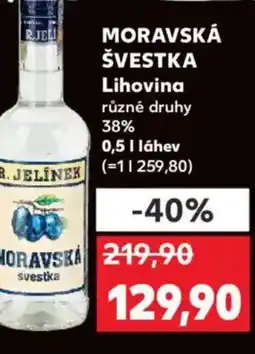 Kaufland MORAVSKÁ ŠVESTKA Lihovina nabídka