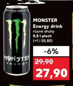Kaufland MONSTER Energy drink nabídka