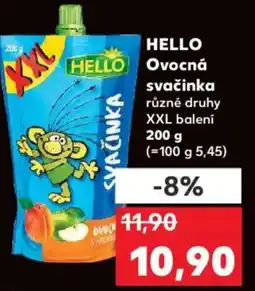 Kaufland HELLO Ovocná svačinka nabídka