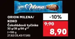 Kaufland ORION MILENA/ KOKO Čokoládová tyčinka nabídka
