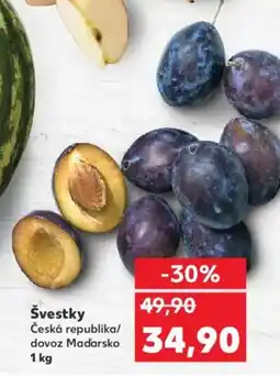 Kaufland Švestky nabídka