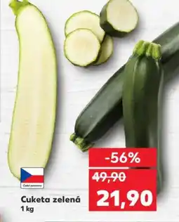 Kaufland Cuketa zelená nabídka
