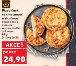 Kaufland Pizza šnek se smetanou a slaninou nabídka