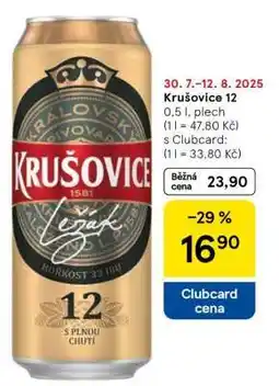 Tesco Krušovice 12 nabídka