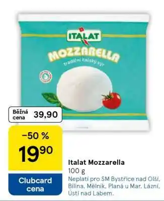 Tesco ITALAT Mozzarella nabídka