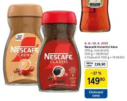 Tesco NESCAFÉ Instantní káva nabídka