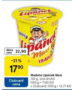 Tesco Madeta Lipánek Maxi nabídka