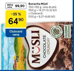 Tesco Bonavita Müsli nabídka