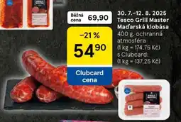 Tesco Tesco Grill Master Maďarská klobása nabídka